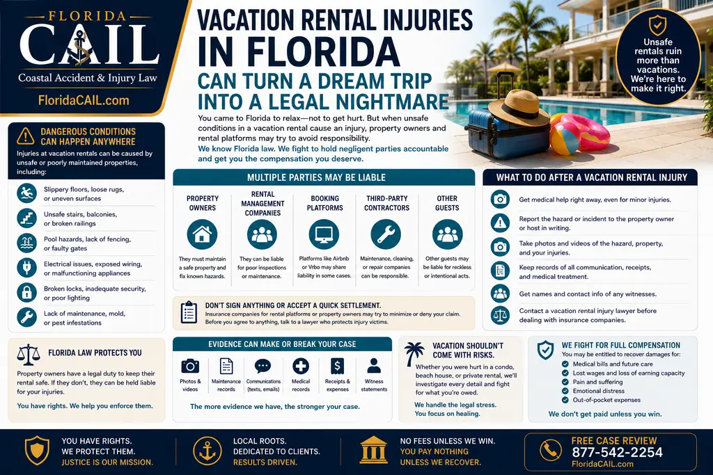 Vacation rental injuries Florida