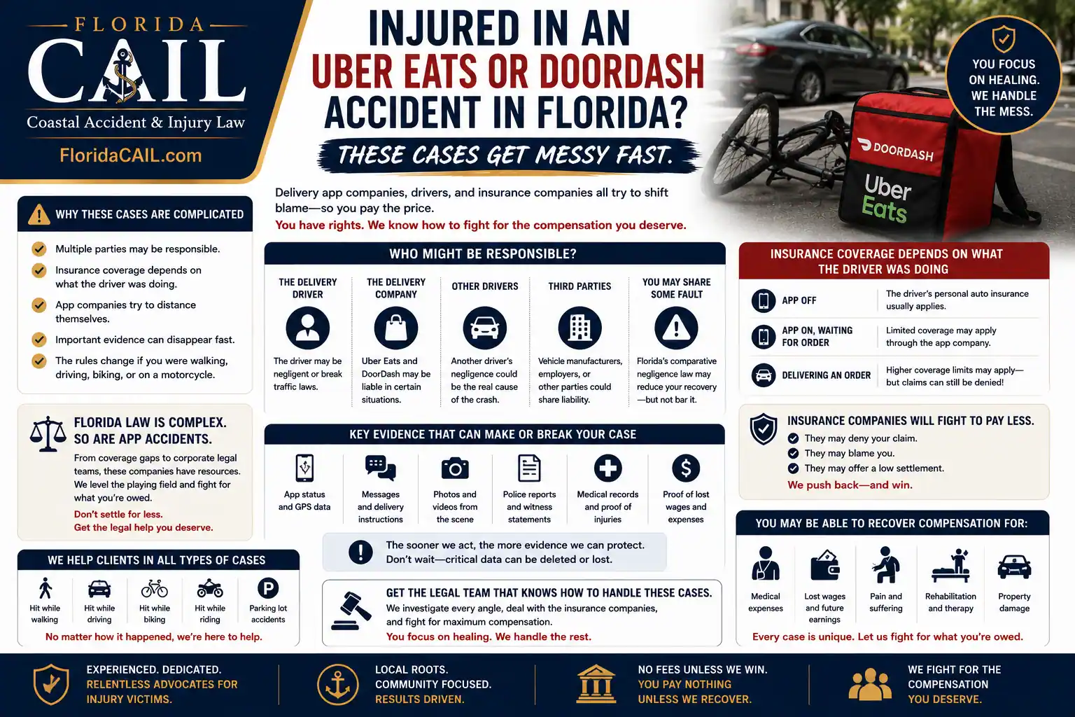 Uber Eats and DoorDash accident Florida